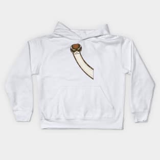 peeping snek design Kids Hoodie